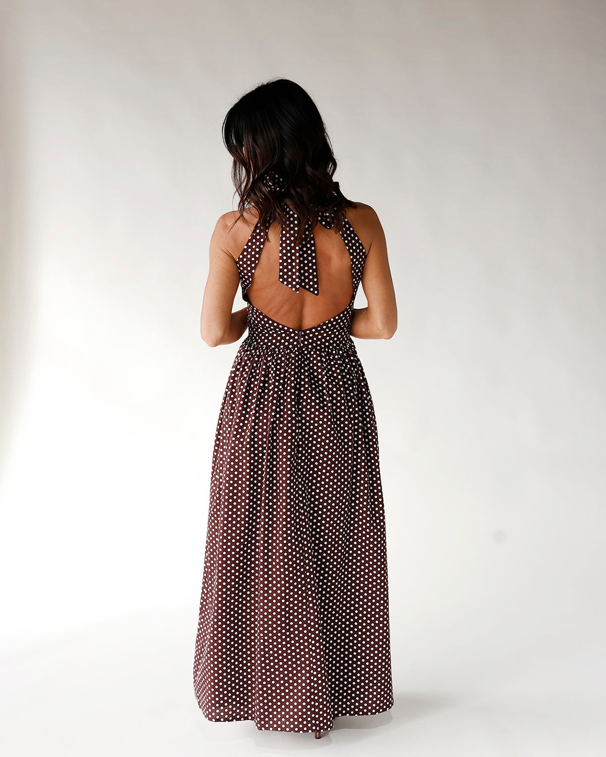 MODERN ROMANCE POLKA DOT MAXI DRESS