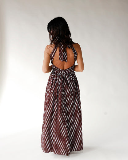 MODERN ROMANCE POLKA DOT MAXI DRESS