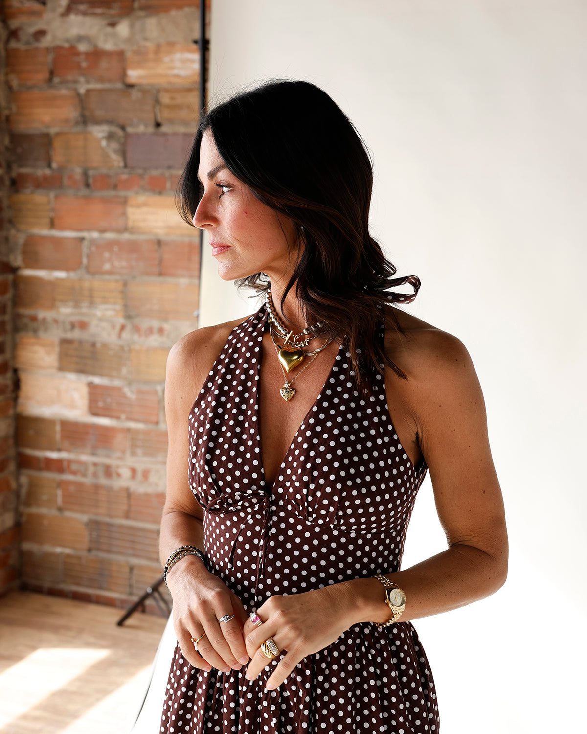 MODERN ROMANCE POLKA DOT MAXI DRESS