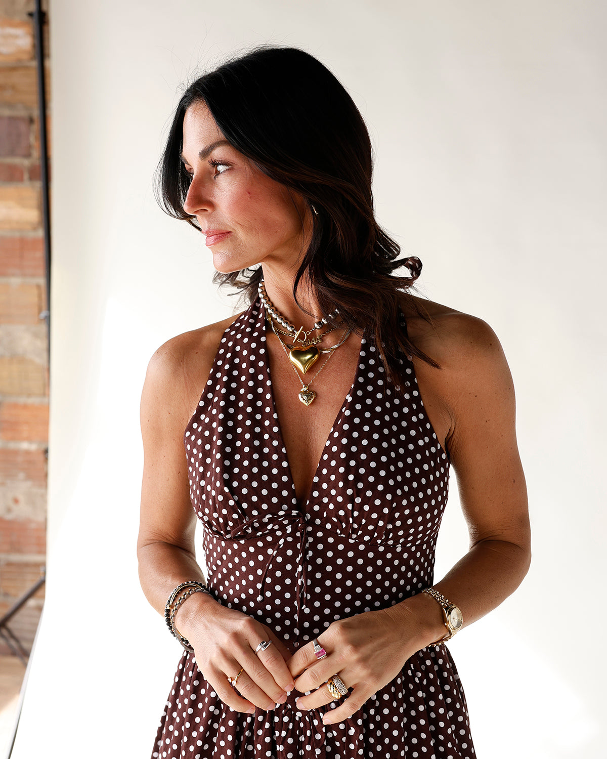 MODERN ROMANCE POLKA DOT MAXI DRESS