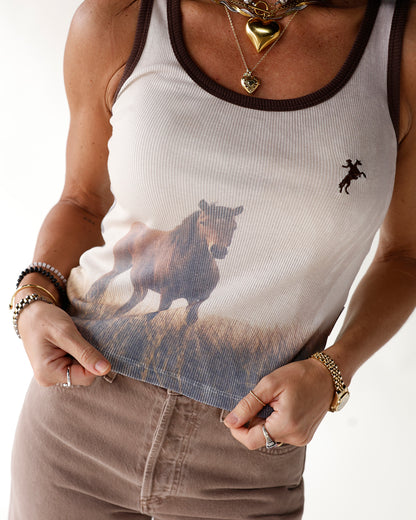 WILD WEST RIBBED TANK TOP