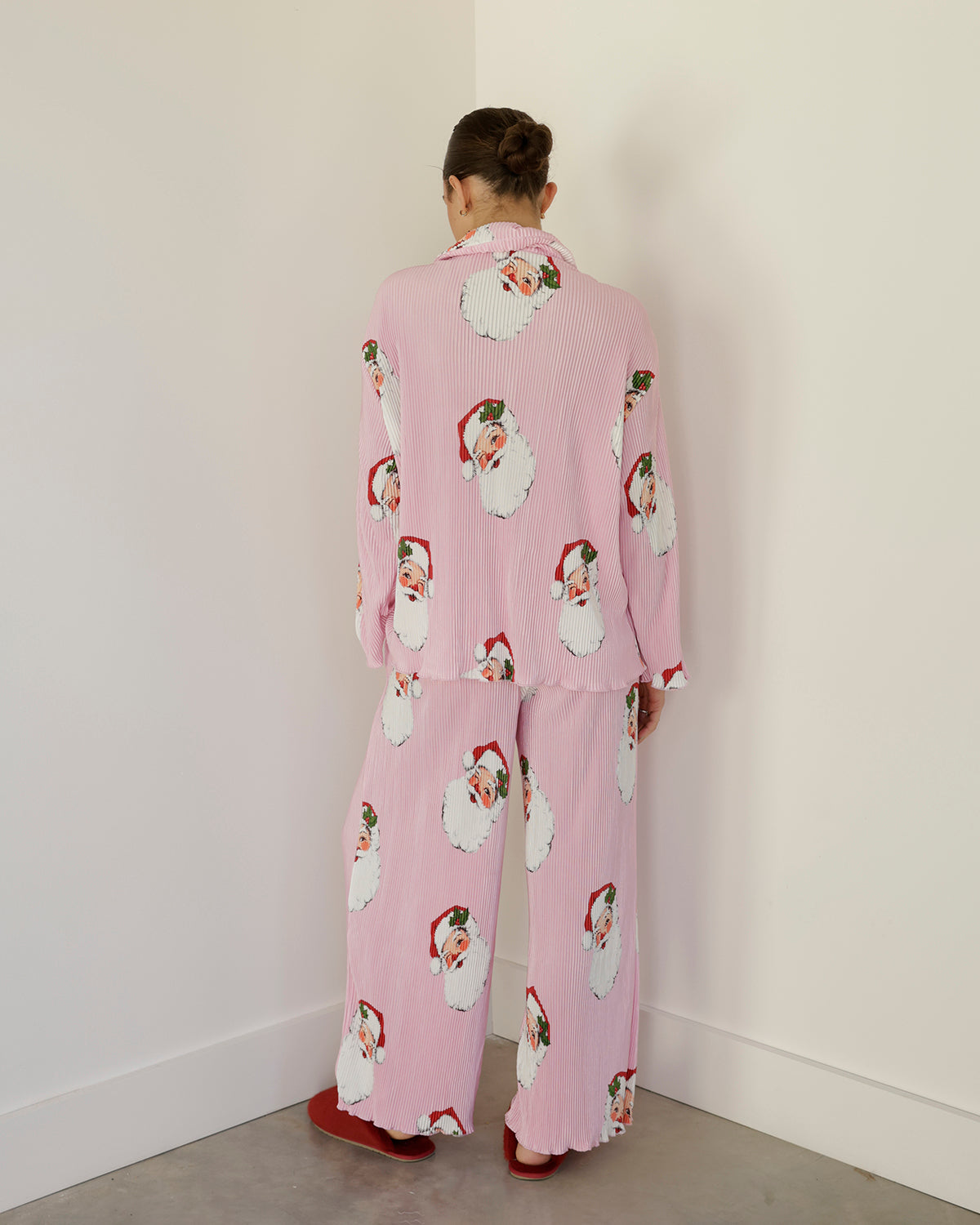 SANTA LOVE PINK PAJAMA SET