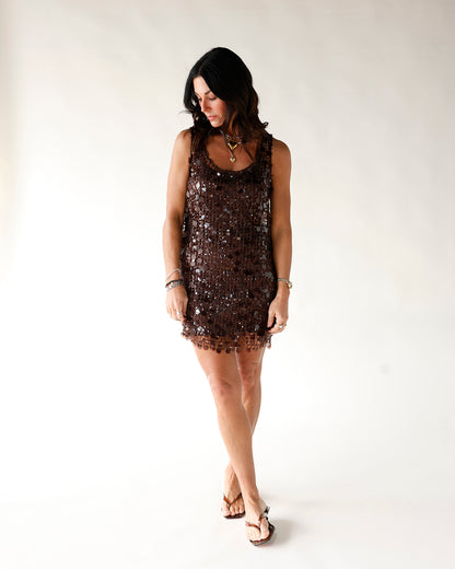 GIRLS NIGHT OUT SEQUIN MINI DRESS