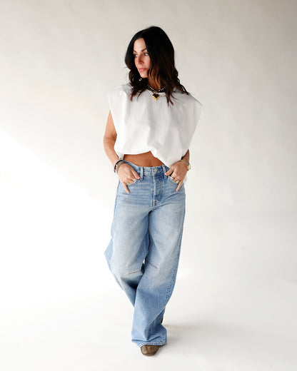 HIP OFFSET MUSCLE TEE