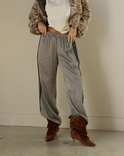 STAY IN YOUR LANE TRACK PANTS X GRAY