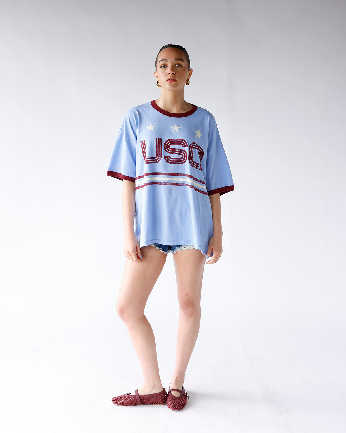 DAYDREAMER USA WORLD CUP OS RINGER TEE