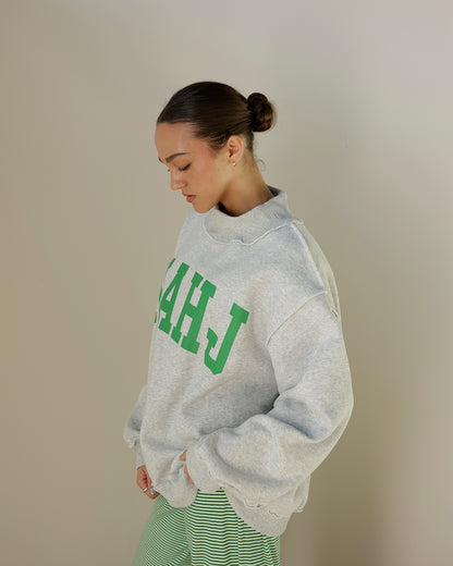 MAHJ + BAM REVERSIBLE MOCK NECK SWEATSHIRT