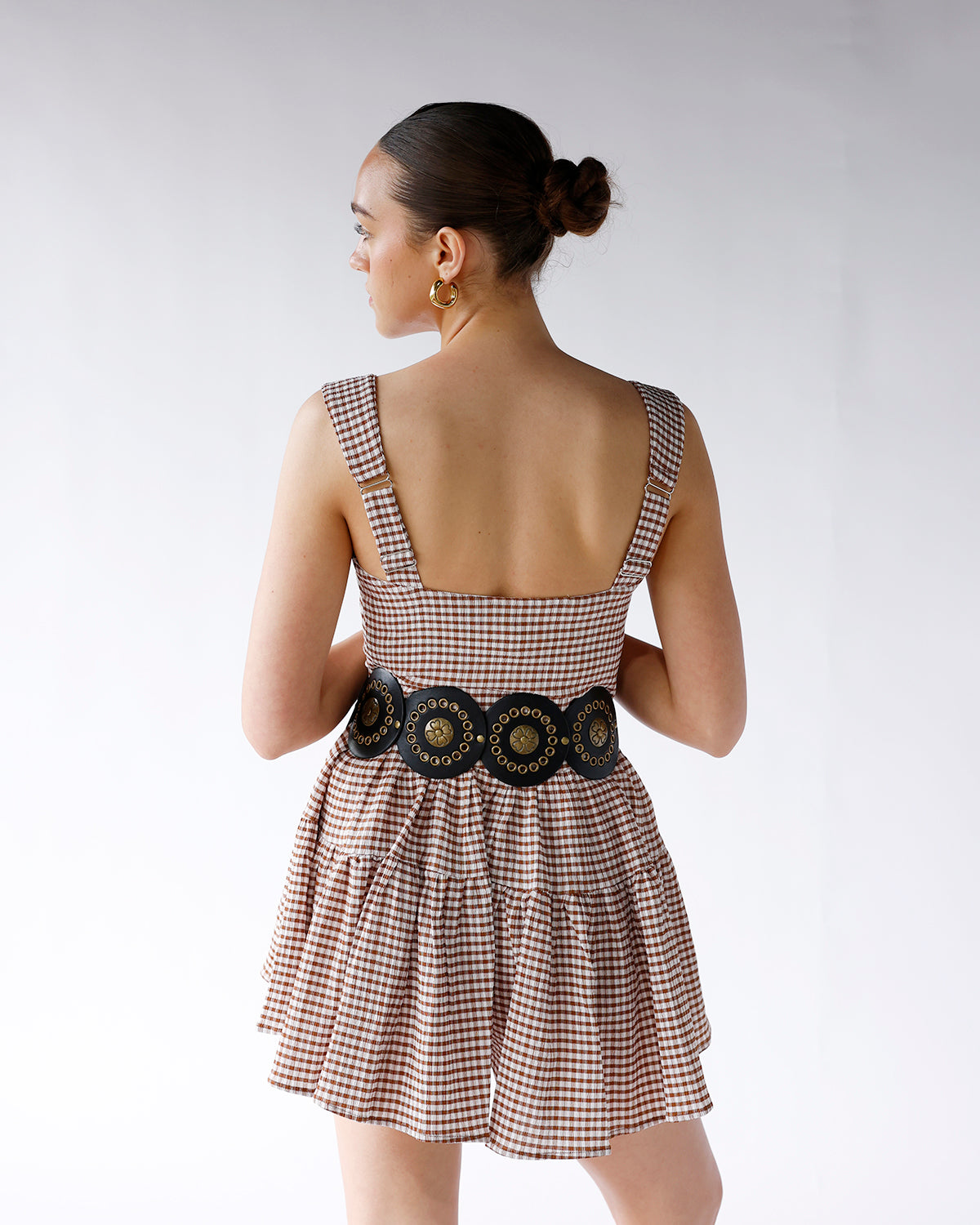SUGAR MAPLE GINGHAM ROMPER