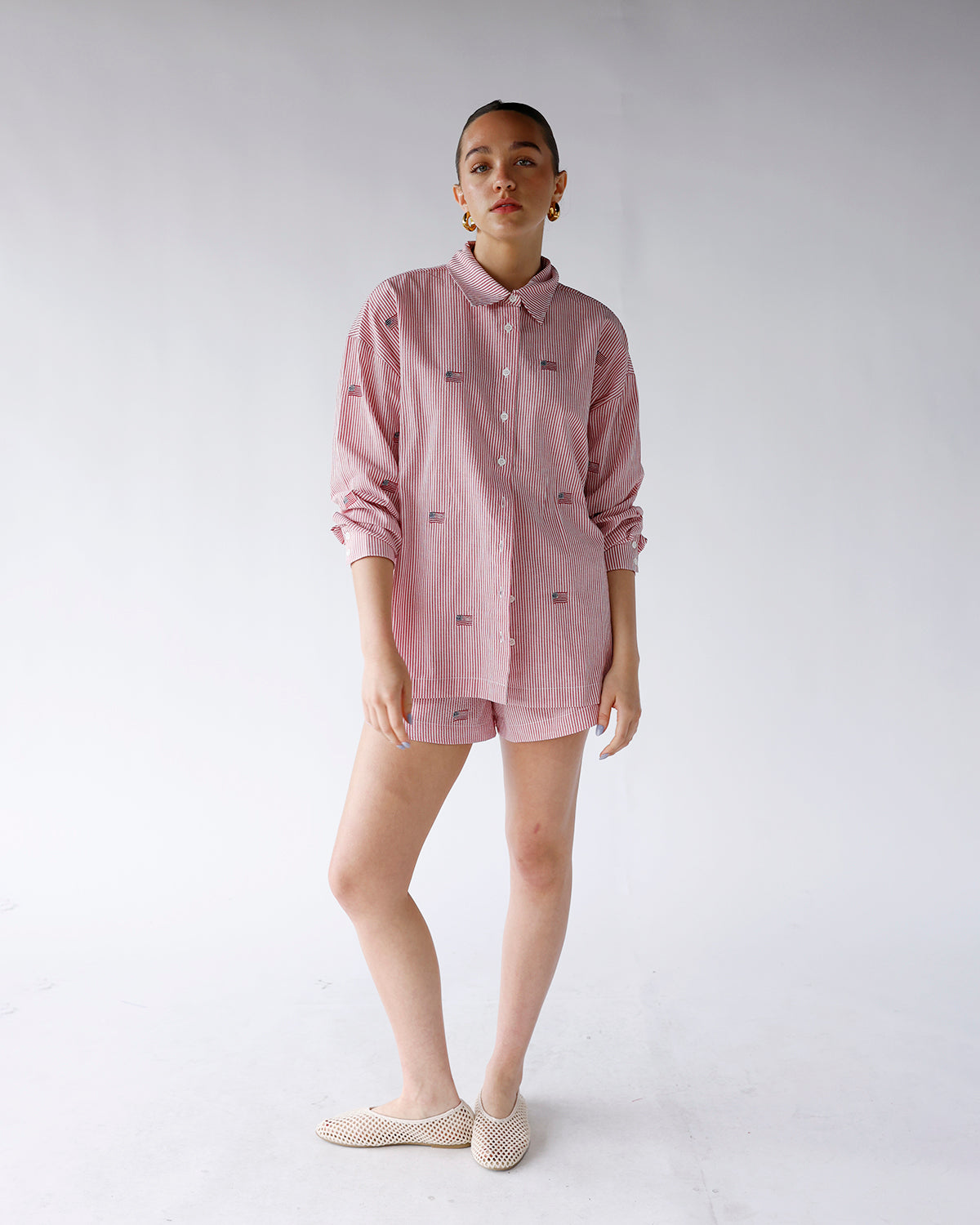 AMERICAN SUMMER BUTTON UP