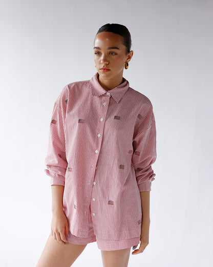 AMERICAN SUMMER BUTTON UP