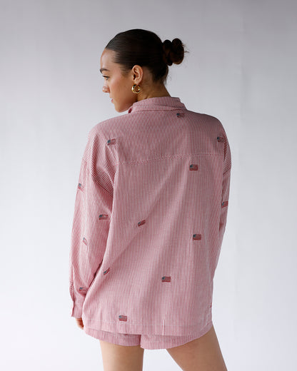 AMERICAN SUMMER BUTTON UP