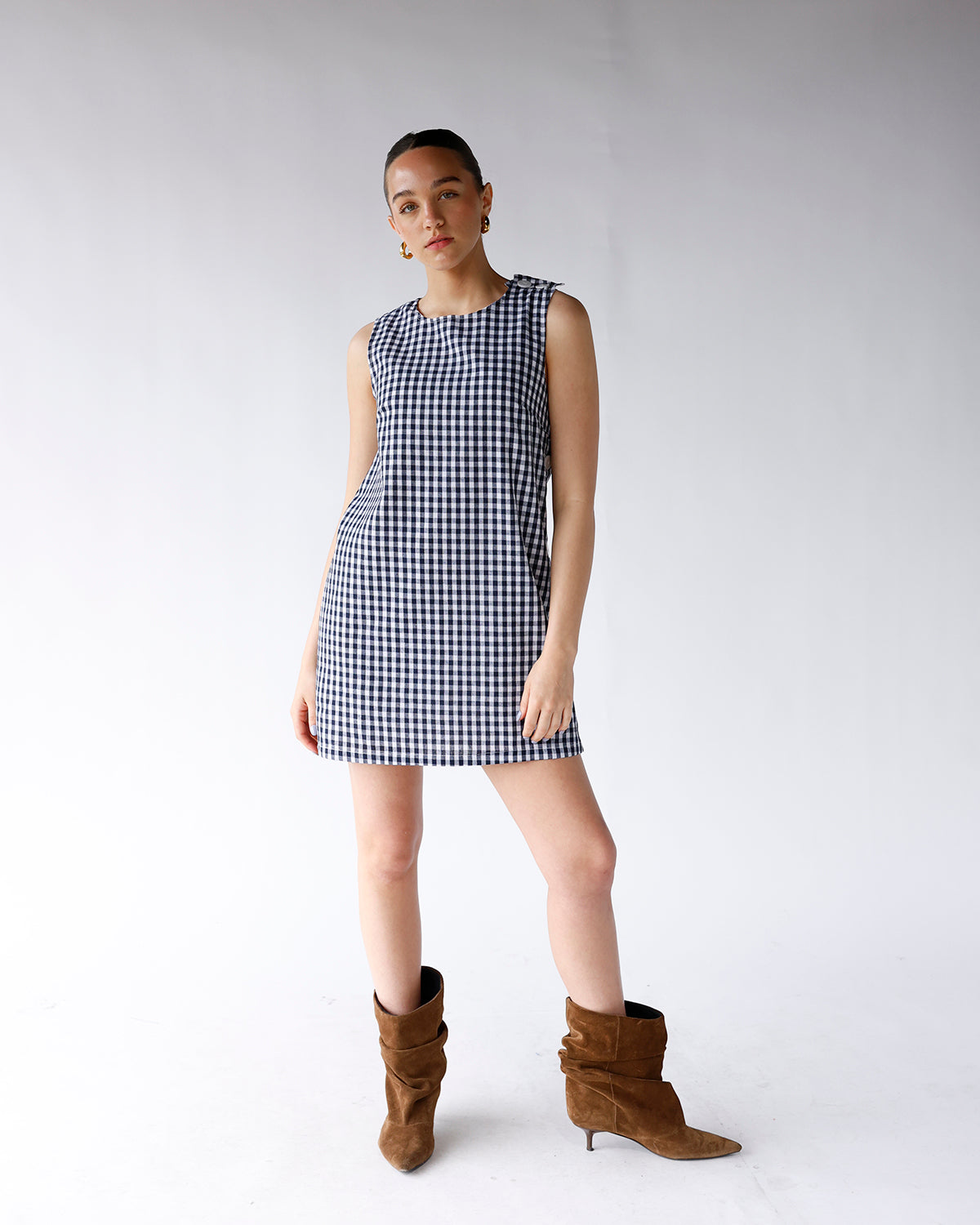 COUNTRYSIDE GINGHAM MINI DRESS