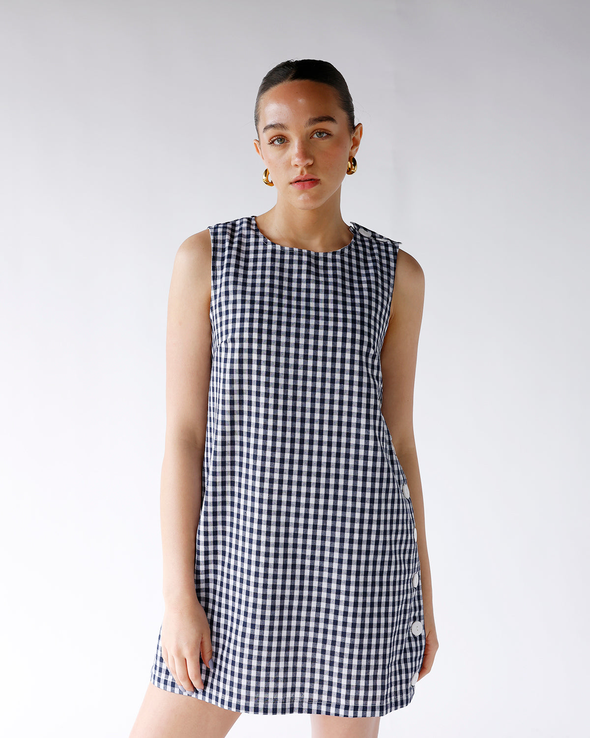 COUNTRYSIDE GINGHAM MINI DRESS