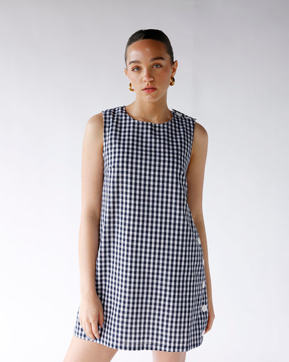 COUNTRYSIDE GINGHAM MINI DRESS