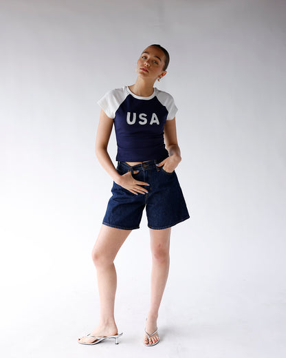 USA RAGLAN BABY TEE