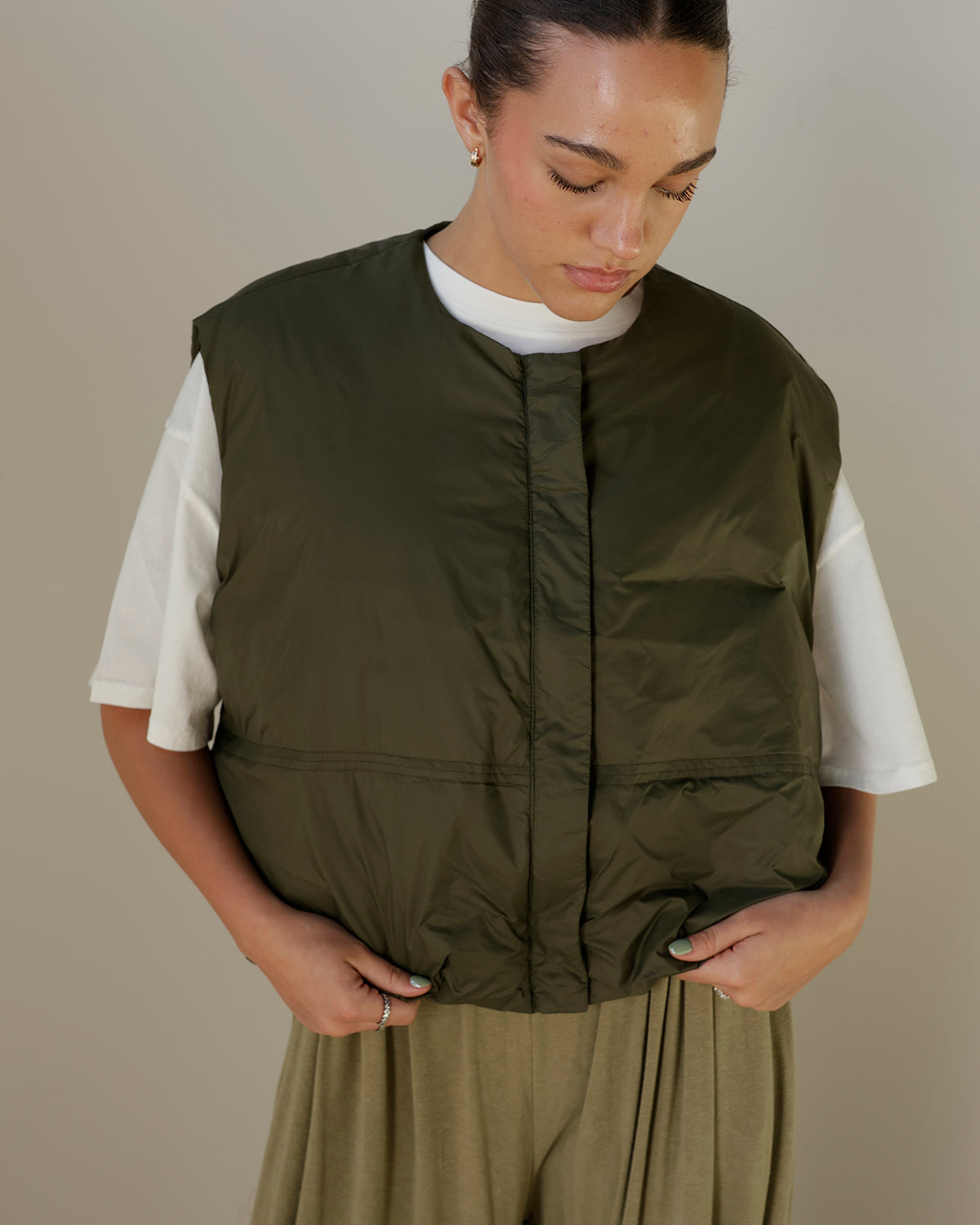 PISTOLA PUFFER VEST X OLIVE