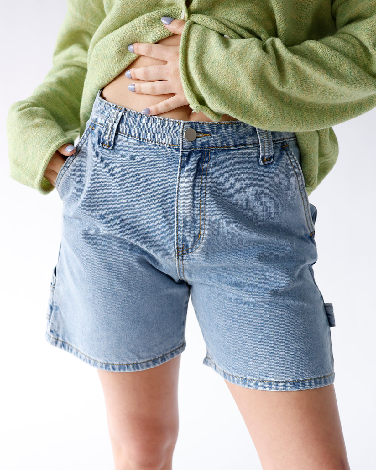 light blue denim shorts women's light wash denim shorts