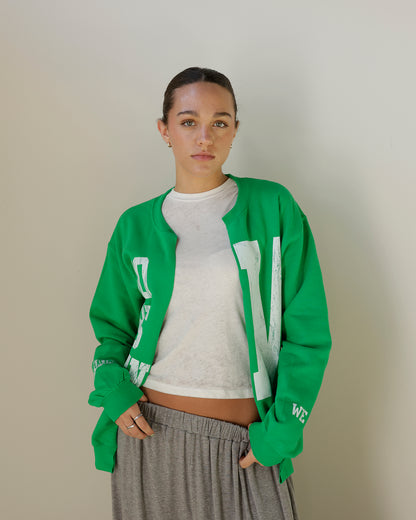 GO BIG GREEN MU CARDIGAN SWEATSHIRT