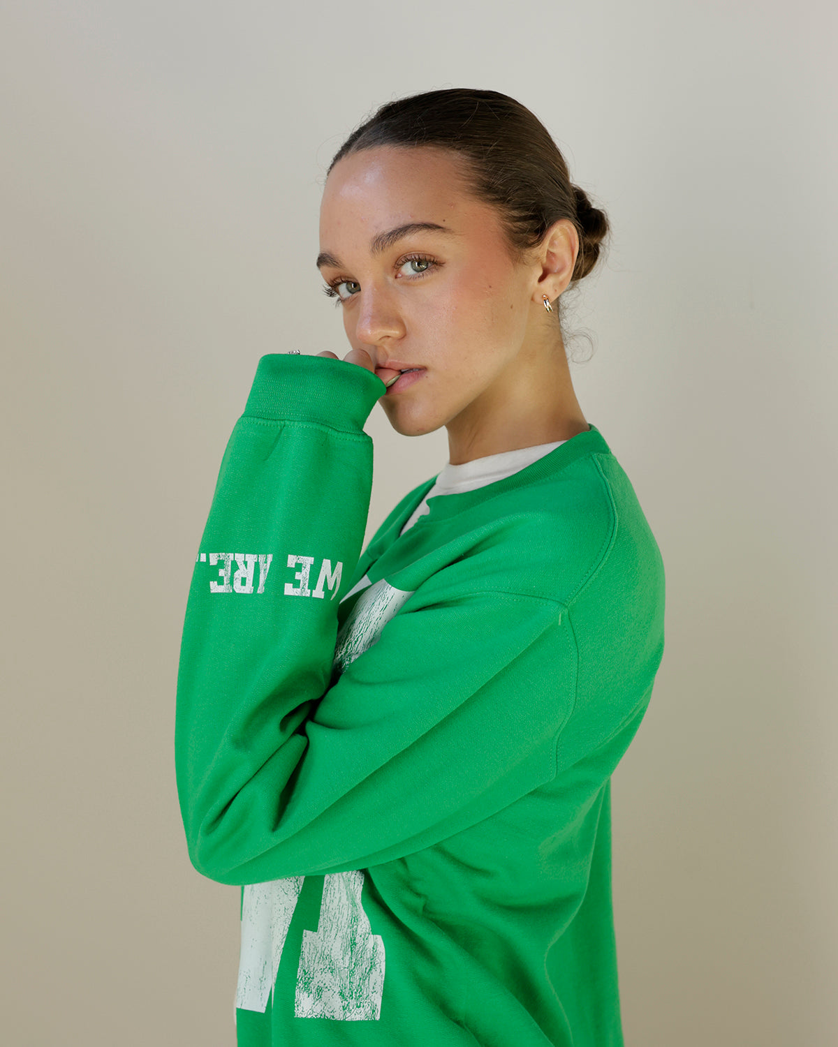 GO BIG GREEN MU CARDIGAN SWEATSHIRT