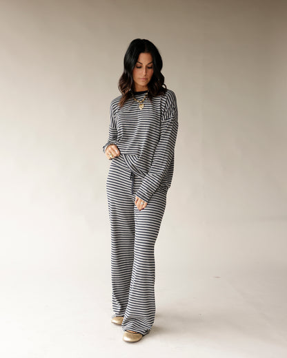 COZY COOL MORNINGS STRIPED LOUNGE PANT