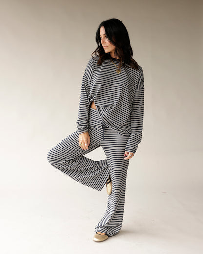 COZY COOL MORNINGS STRIPED LOUNGE PANT