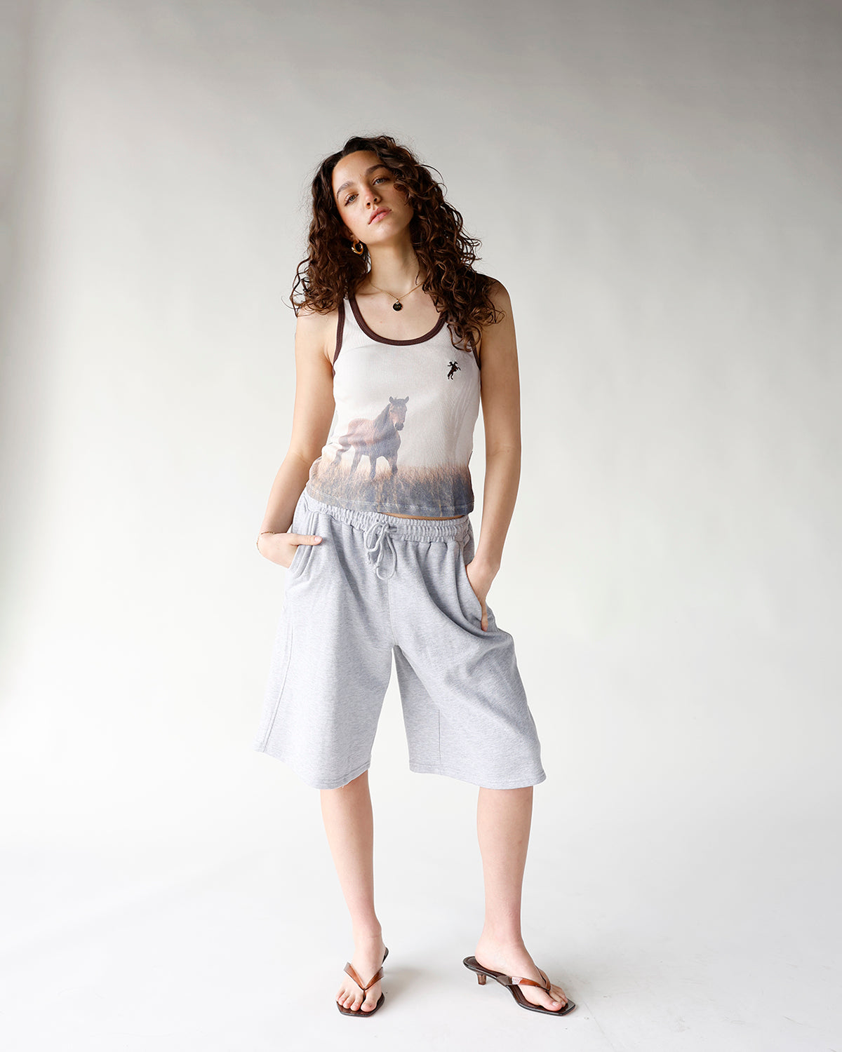 READY TO UNWIND SWEATSHORTS X HEATHER GREY