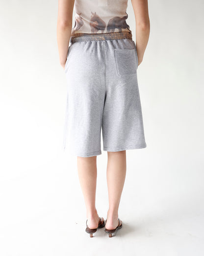 READY TO UNWIND SWEATSHORTS X HEATHER GREY