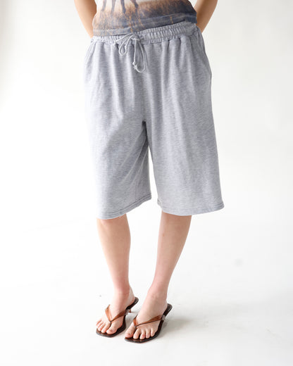 READY TO UNWIND SWEATSHORTS X HEATHER GREY