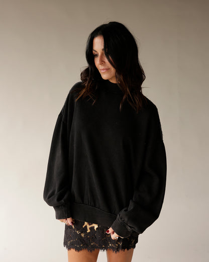 STAPLE MINI MOCKNECK SWEATSHIRT X BLACK