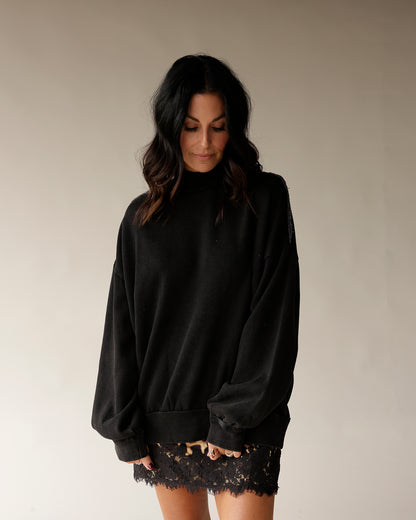 STAPLE MINI MOCKNECK SWEATSHIRT X BLACK