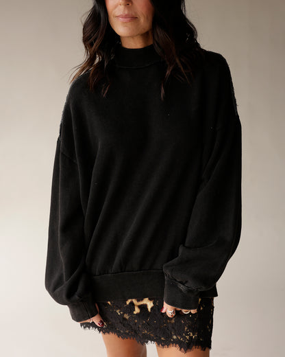 STAPLE MINI MOCKNECK SWEATSHIRT X BLACK