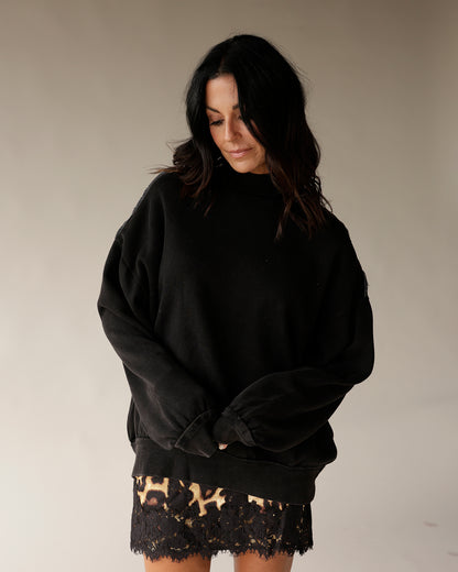 STAPLE MINI MOCKNECK SWEATSHIRT X BLACK