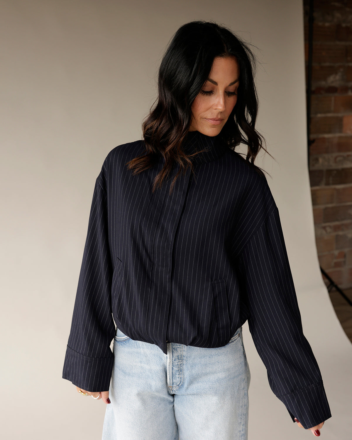 NIA GEORGIANA PINSTRIPE JACKET