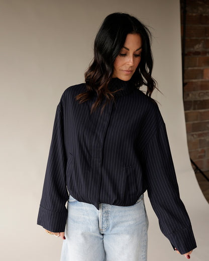 NIA GEORGIANA PINSTRIPE JACKET