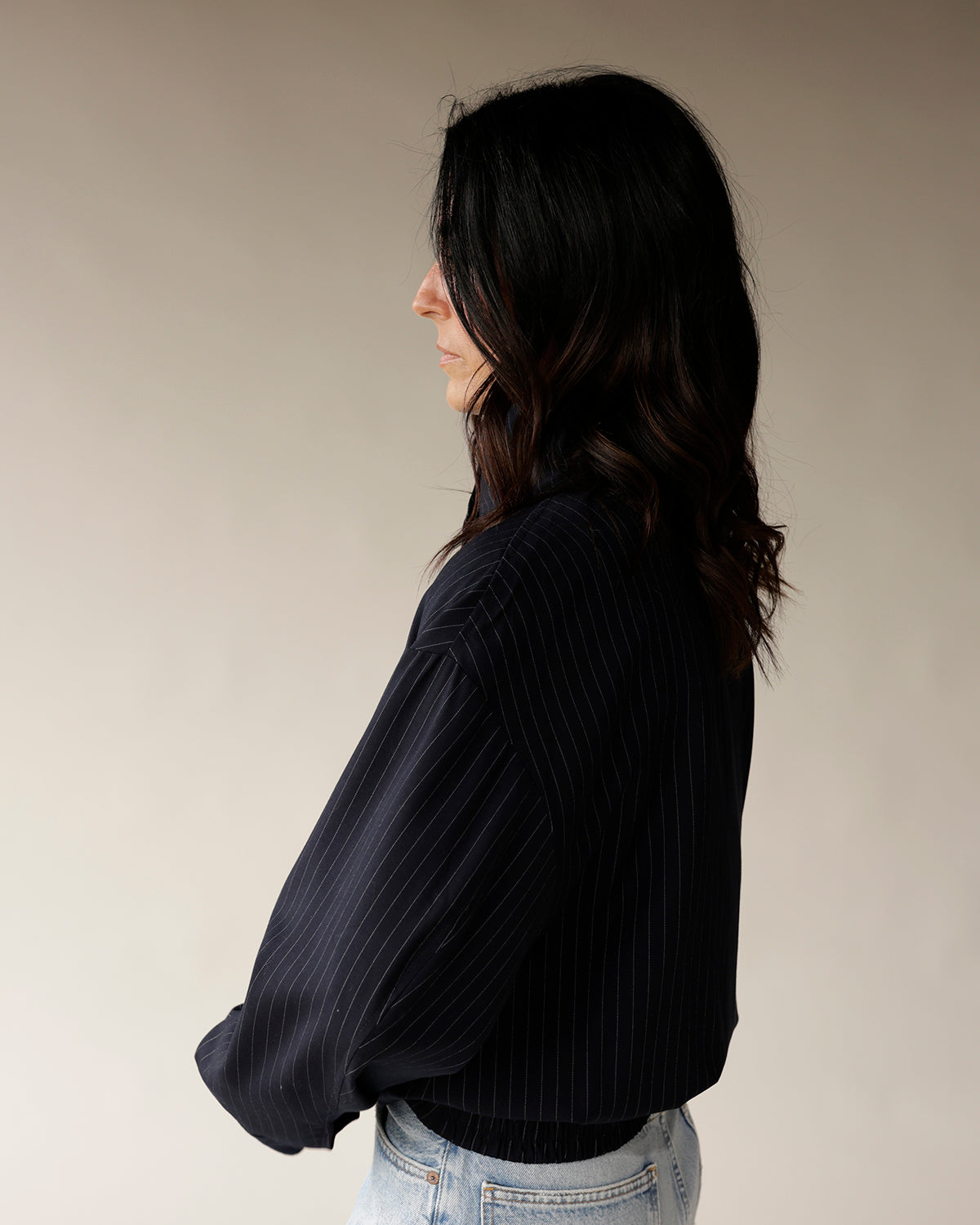 NIA GEORGIANA PINSTRIPE JACKET