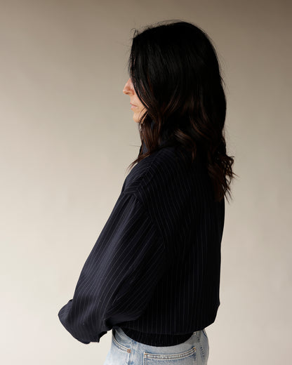 NIA GEORGIANA PINSTRIPE JACKET
