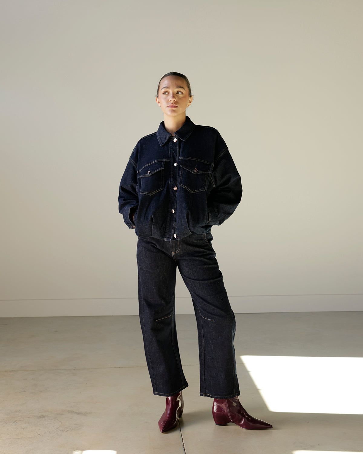 PISTOLA BOLD DARK DENIM JEANS