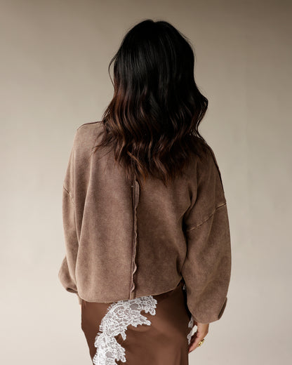 STAPLE MINI MOCKNECK SWEATSHIRT X BROWN