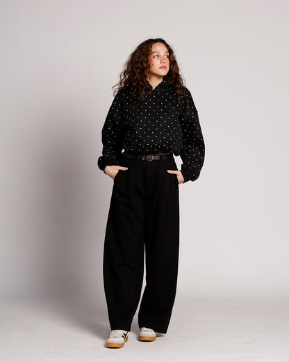 black dress pants comfy wide leg black pants holiday outfit idea black pants 