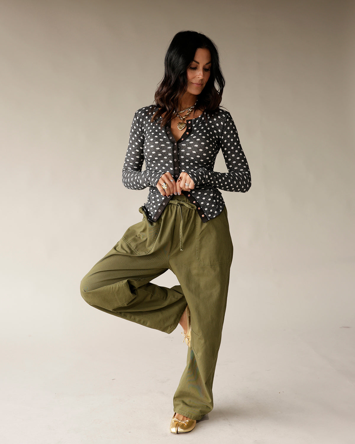 FREE PEOPLE GOING PLACES PRINTED CARDI