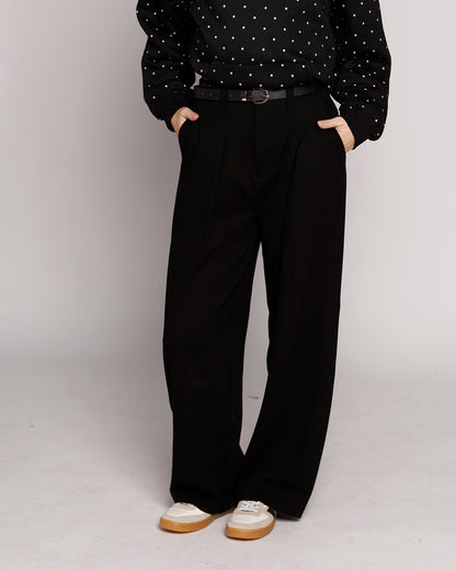 PISTOLA EDEN PLEATED PONTE TROUSER IN NIGHT OUT