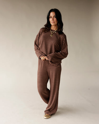 BARE TREE BRANCHES STRIPED LOUNGE PANT