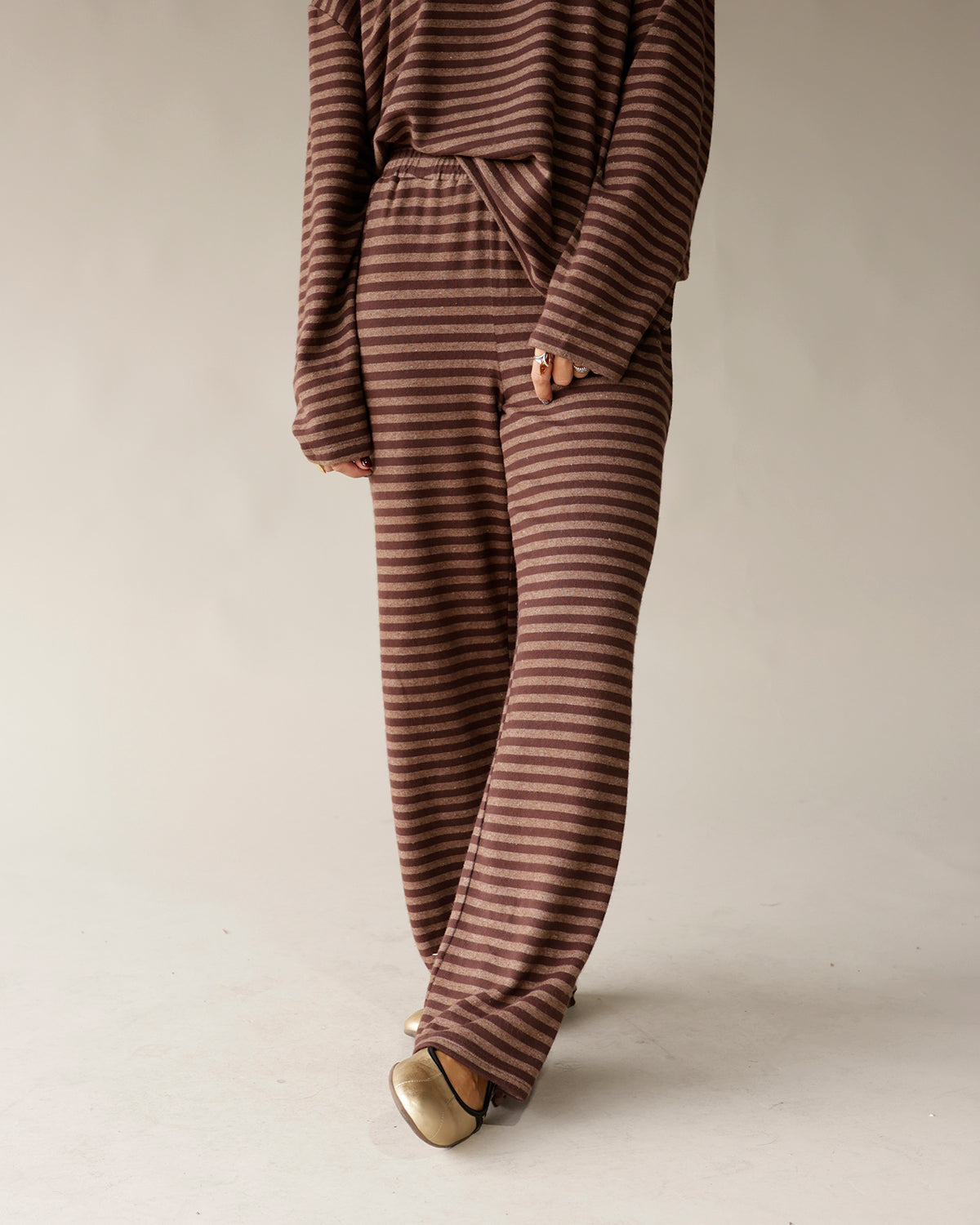 BARE TREE BRANCHES STRIPED LOUNGE PANT