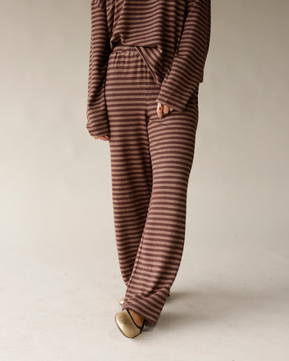 BARE TREE BRANCHES STRIPED LOUNGE PANT