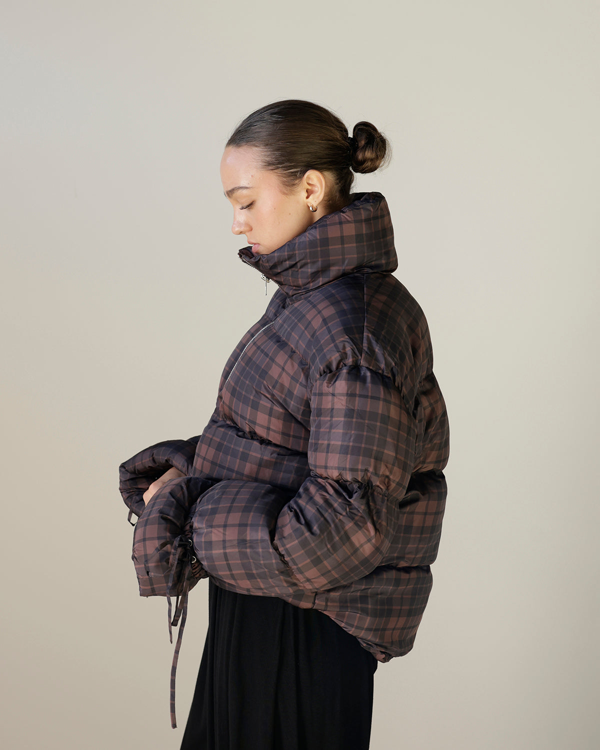 PLATO PUFFER PLAID JACKET