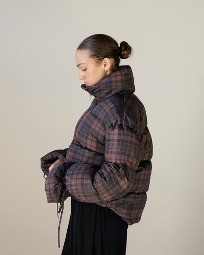 PLATO PUFFER PLAID JACKET