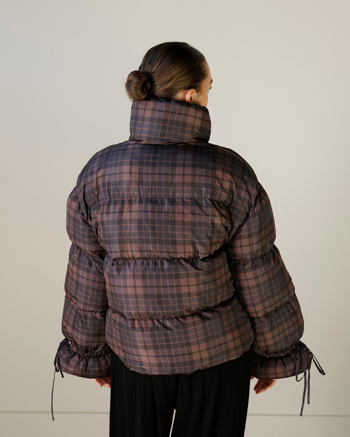 PLATO PUFFER PLAID JACKET