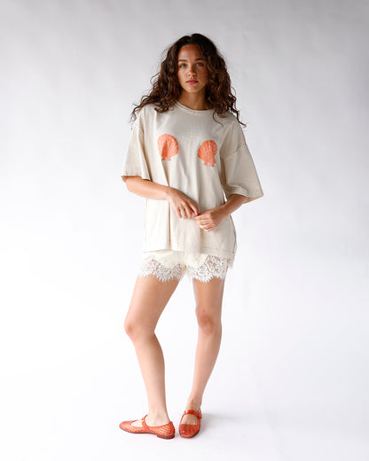 VANILLA BEAN LACE SHORTS