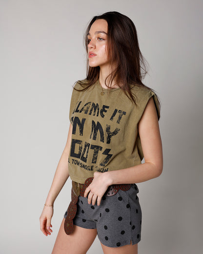 ELOISE POLKA DOT SHORTS X GREY