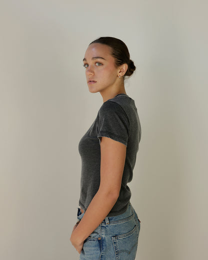 DAYDREAMER LA BABY TEE X WASHED BLACK